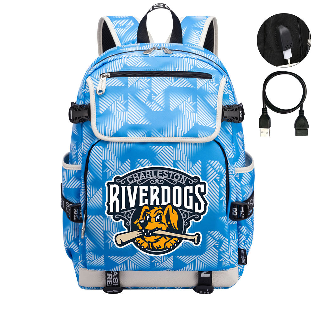 Charleston RiverDogs Backpack School Notebook Travel Bags