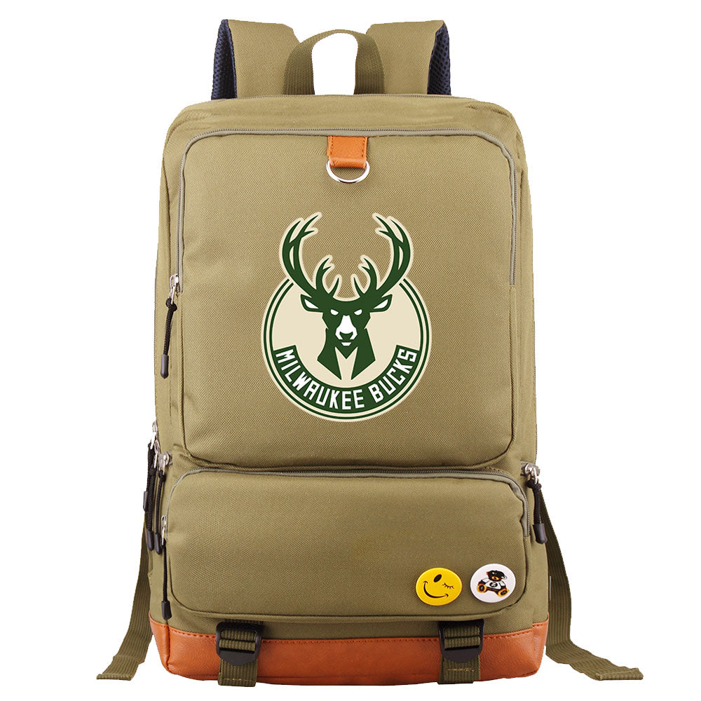 Milwaukee Bucks Water Proof Backpack NoteBook Laptop School Bag
