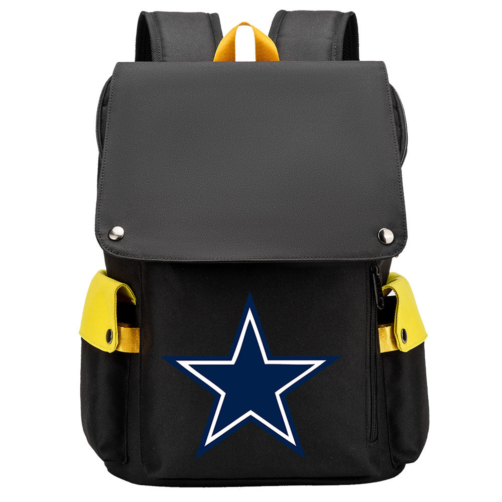 Dallas Cowboys Football Team Rugby Laptop Backpack Oxford School Bag