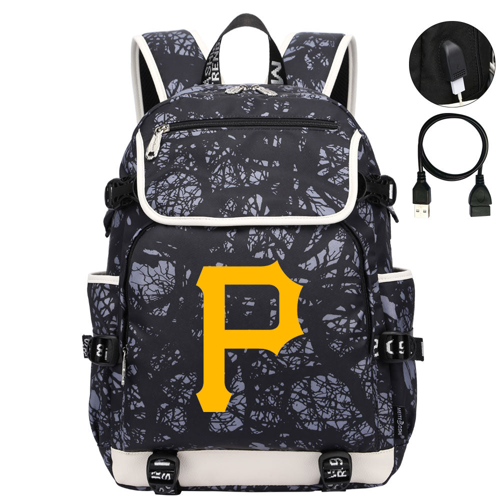 Pittsburgh Pirates Backpack School Notebook Travel Bags