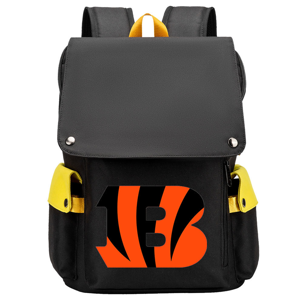 Cincinnati Bengals Football Team Rugby Laptop Backpack Oxford School Bag