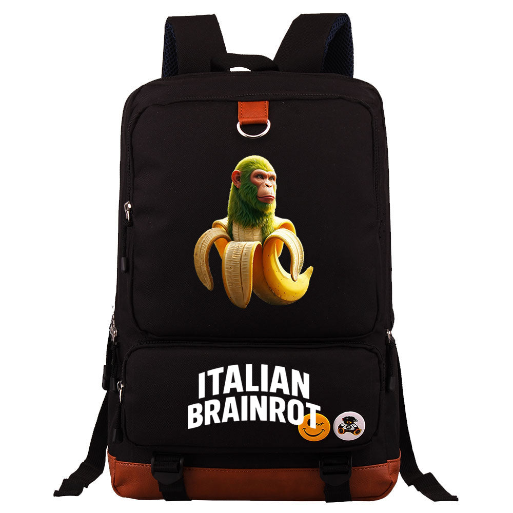 Italian Brainrot Proof Backpack NoteBook Laptop School Bag