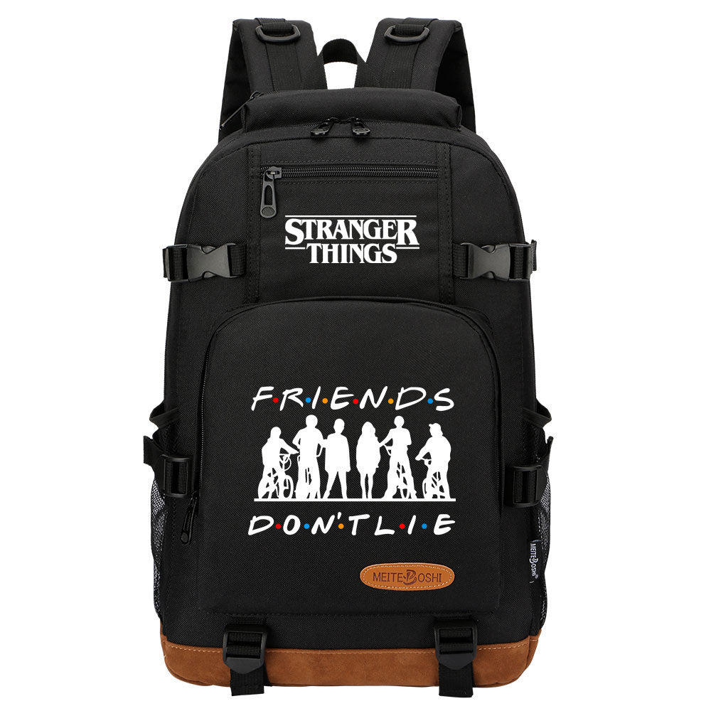 Strangers Things Waterproof Backpack School Notebook Travel Bag