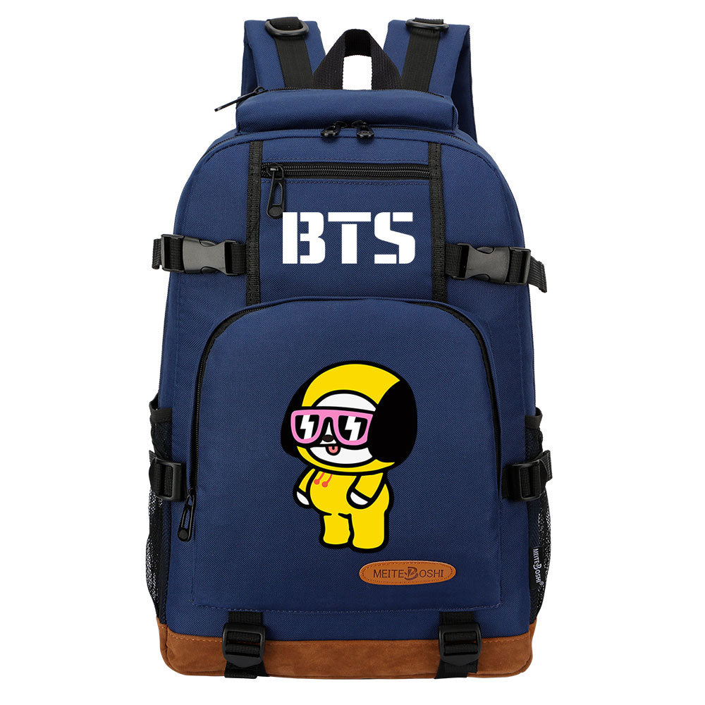 Kpop BTS Jimin Chimmy Waterproof Backpack School Notebook Travel Bag