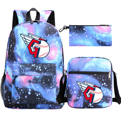 Cleveland Guardians Baseball School Backpack Shoulder Bag Pencil Bags 3pcs Set