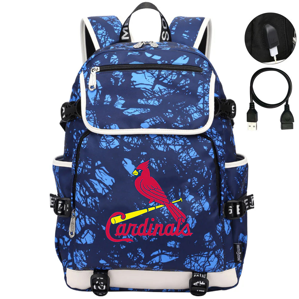 St Louis Cardinals Backpack School Notebook Travel Bags