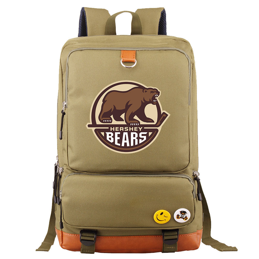 Hershy Bears Hockey Team Proof Backpack NoteBook Laptop School Bag