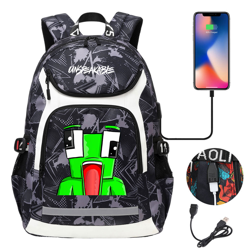 Unspeakable Gaming Backpack School Notebook Travel Bags With USB