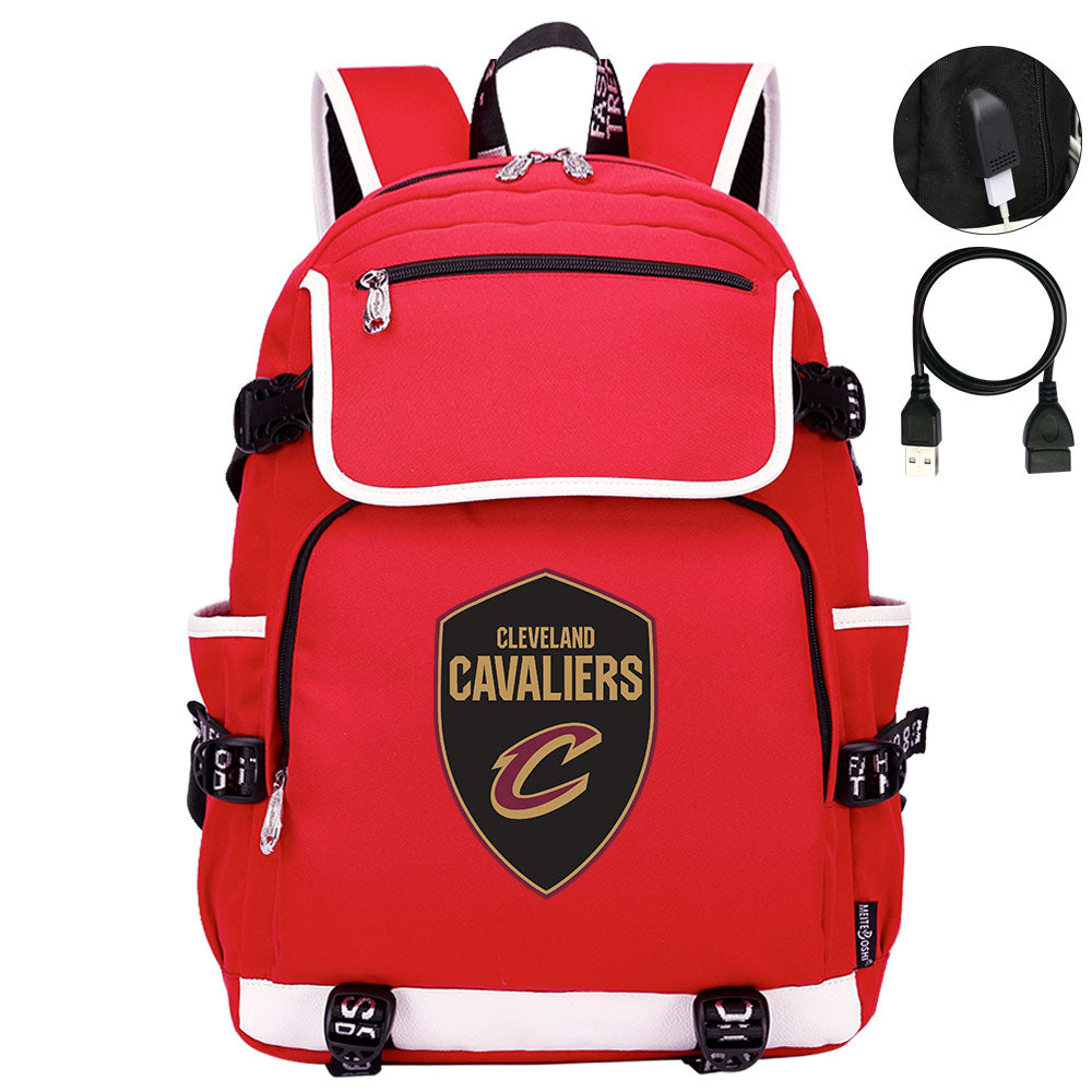 Cleveland Cavaliers Backpack School Notebook Travel Bags