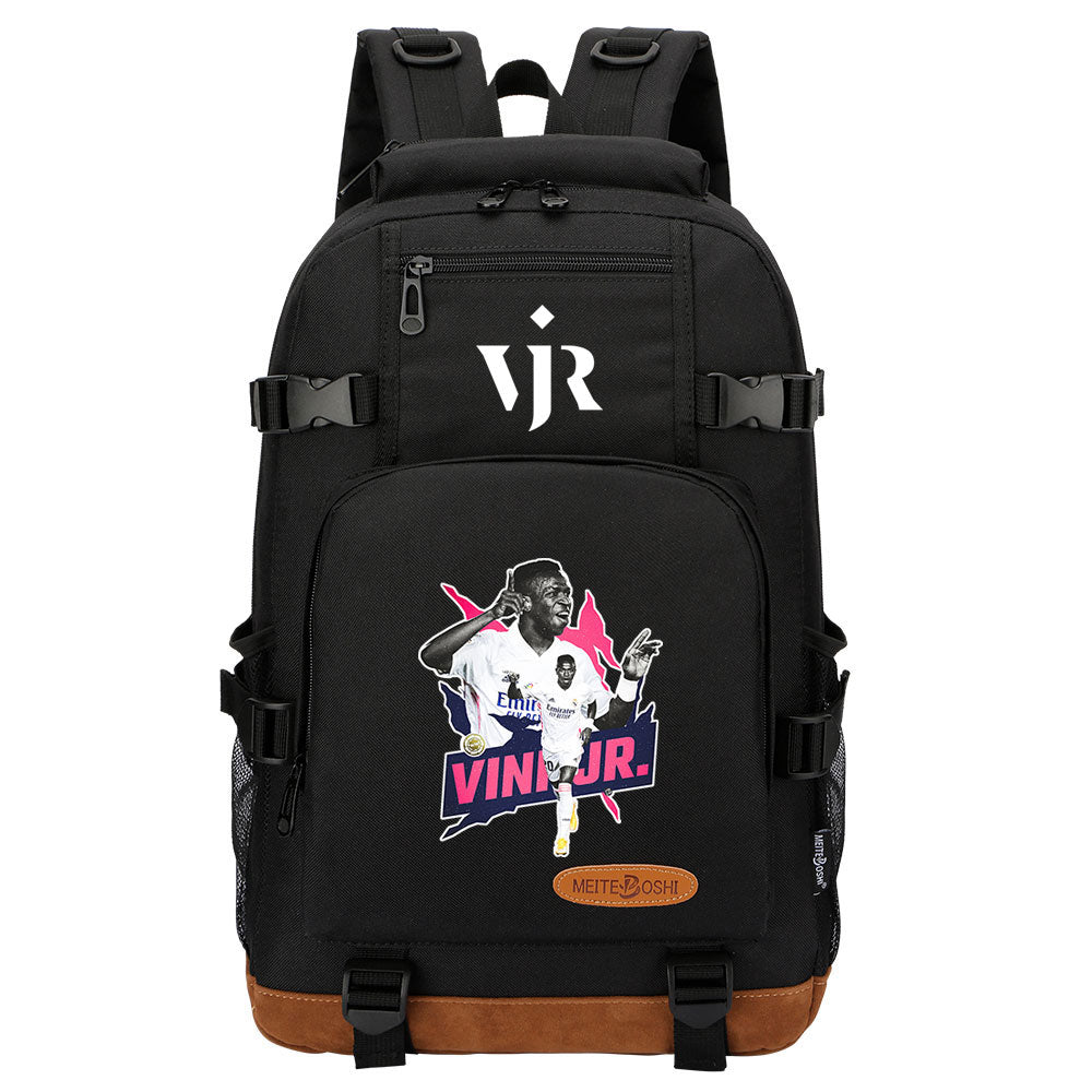 Vinicius Junior FC Waterproof Backpack School Notebook Travel Bag