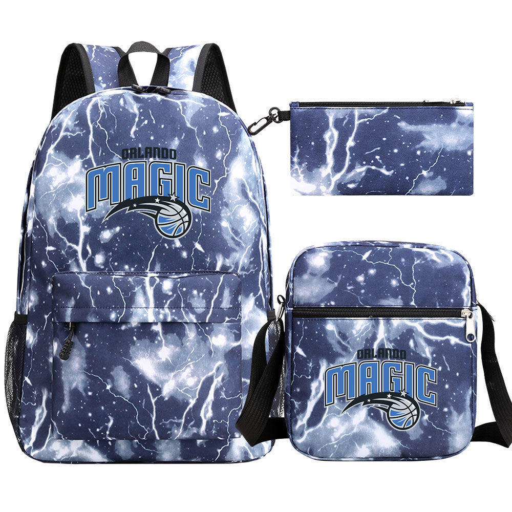 Orlando Magic Basketball School Backpack Shoulder Bag Pencil Bags 3pcs Set