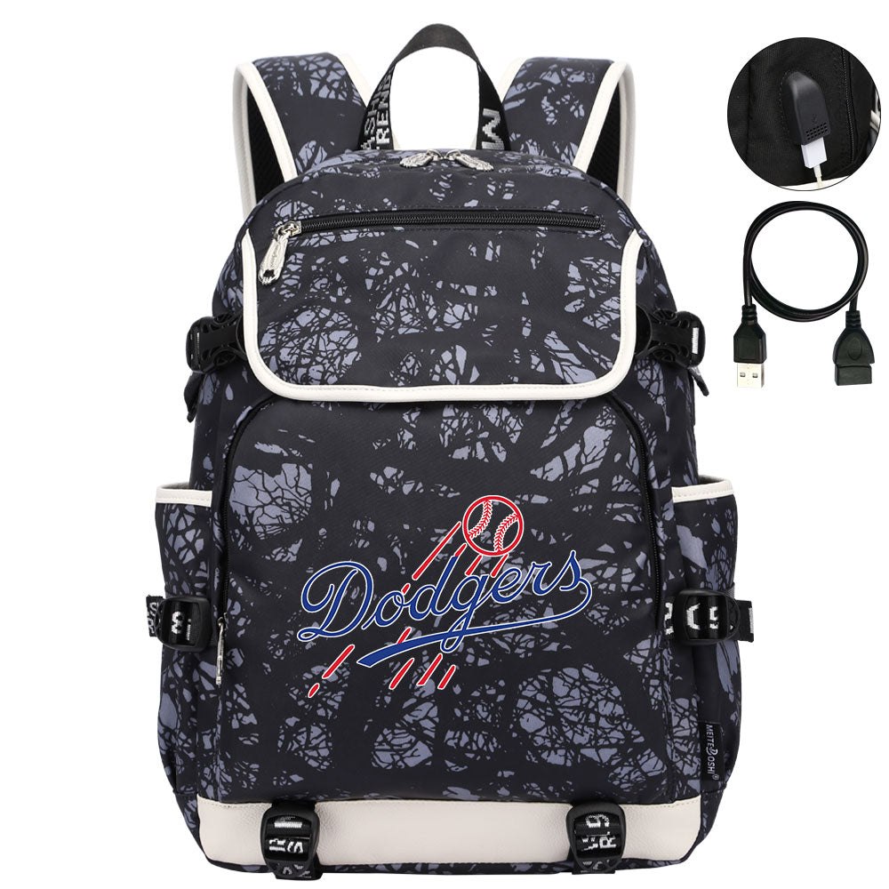 LA Dodgers Backpack School Notebook Travel Bags