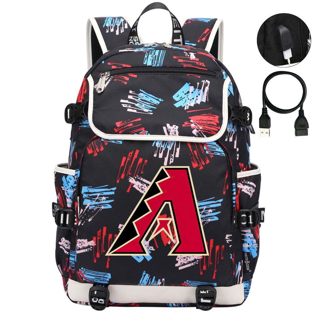 Arizona Diamondbacks Backpack School Notebook Travel Bags