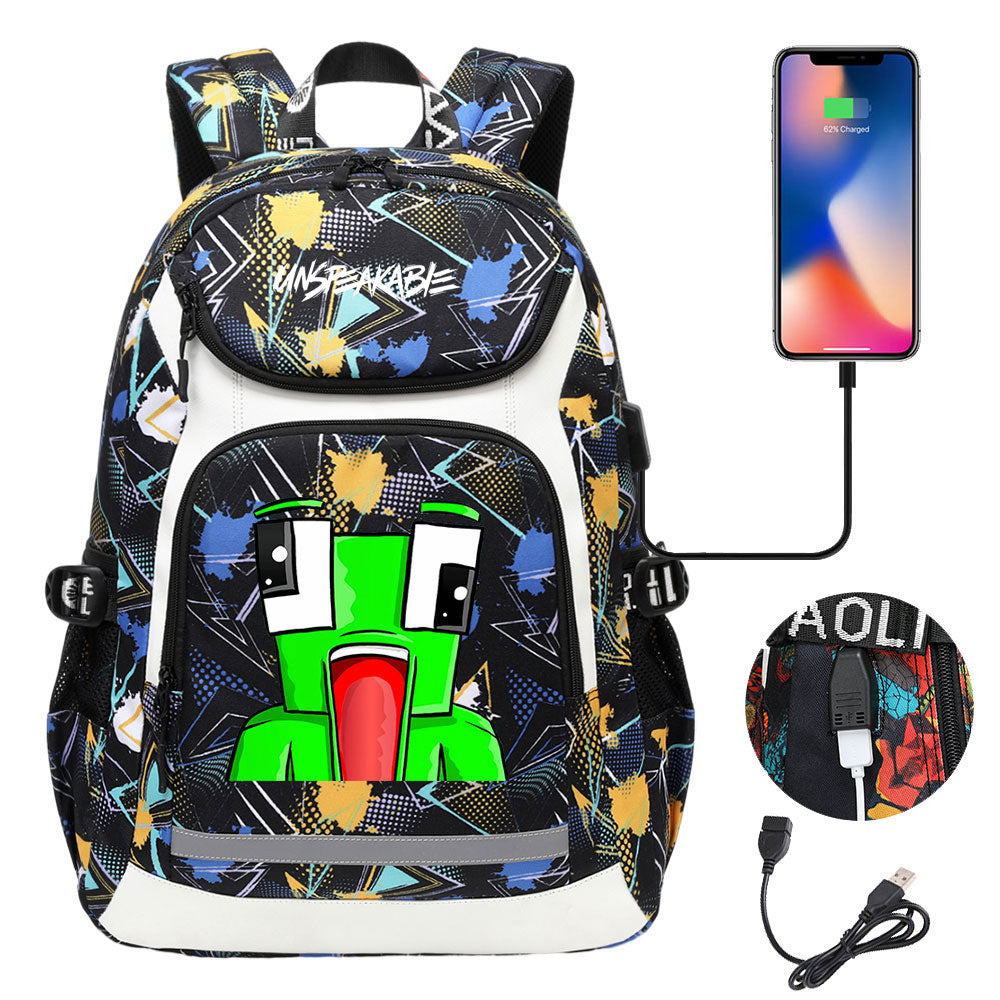 Unspeakable Gaming Backpack School Notebook Travel Bags With USB