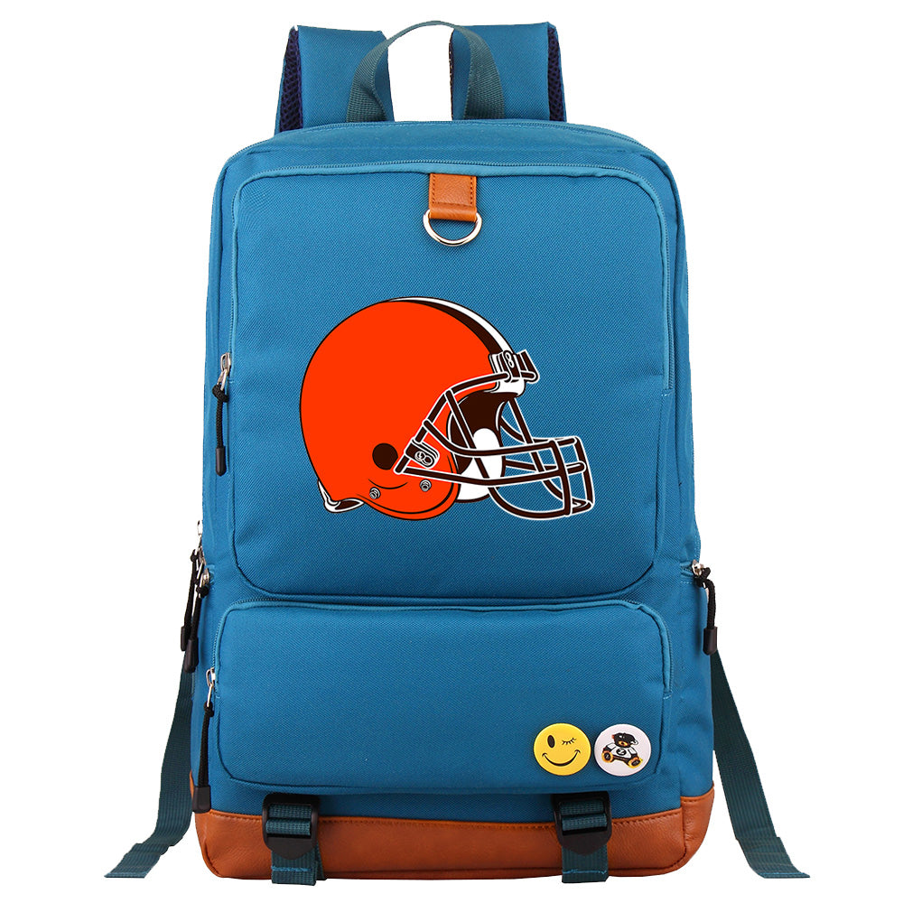 Cleveland Browns Football Team Rugby Proof Backpack NoteBook Laptop School Bag