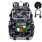 Zalgiris Backpack School Notebook Travel Bags