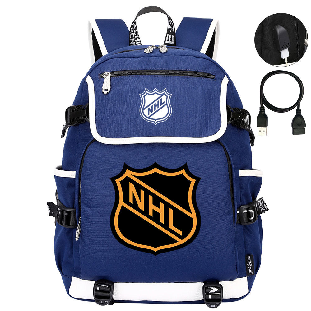 Hockey Team Backpack School Notebook Travel Bags