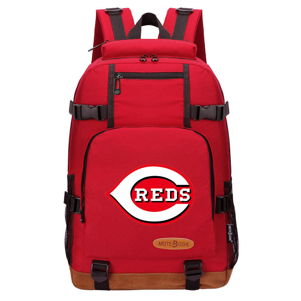 Cincinnati Reds Waterproof Backpack School Notebook Travel Bag
