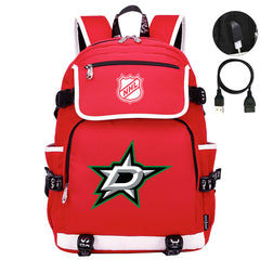 Dallas Stars Hockey League Backpack School Notebook Travel Bag