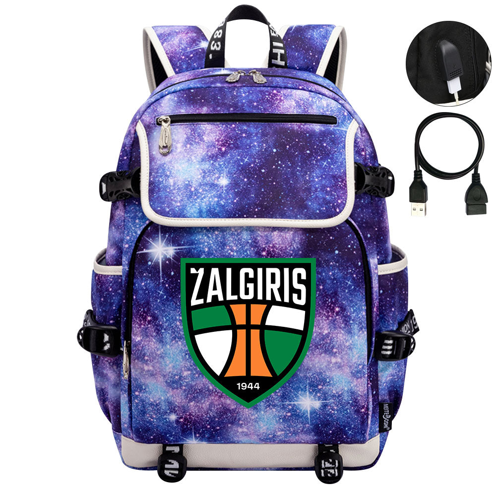 Zalgiris Backpack School Notebook Travel Bags