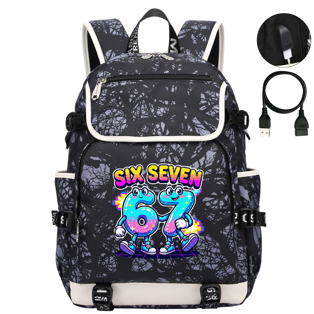 Steal a Brainrot 67 Backpack School Notebook Travel Bags