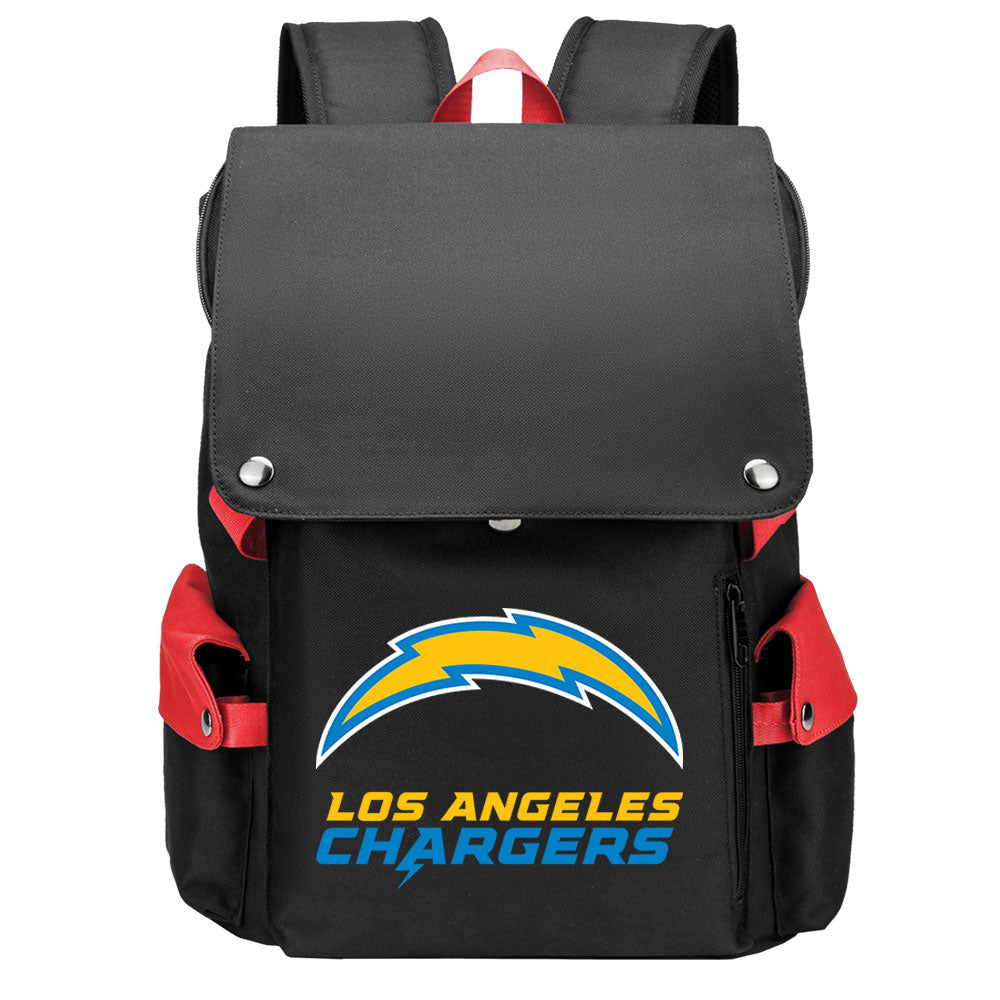 Los Angeles Chargers Football Team Rugby Laptop Backpack Oxford School Bag