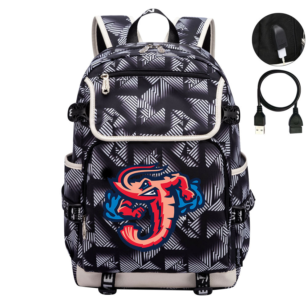 Jacksonville Jumbo Shrimp Backpack School Notebook Travel Bags