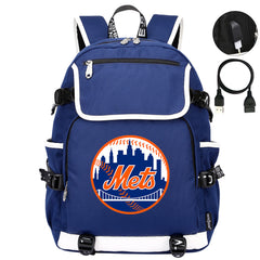 New York Mets Backpack School Notebook Travel Bags