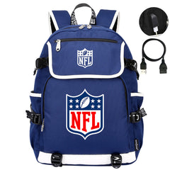 Football Team Rugby Backpack School Notebook Travel Bag