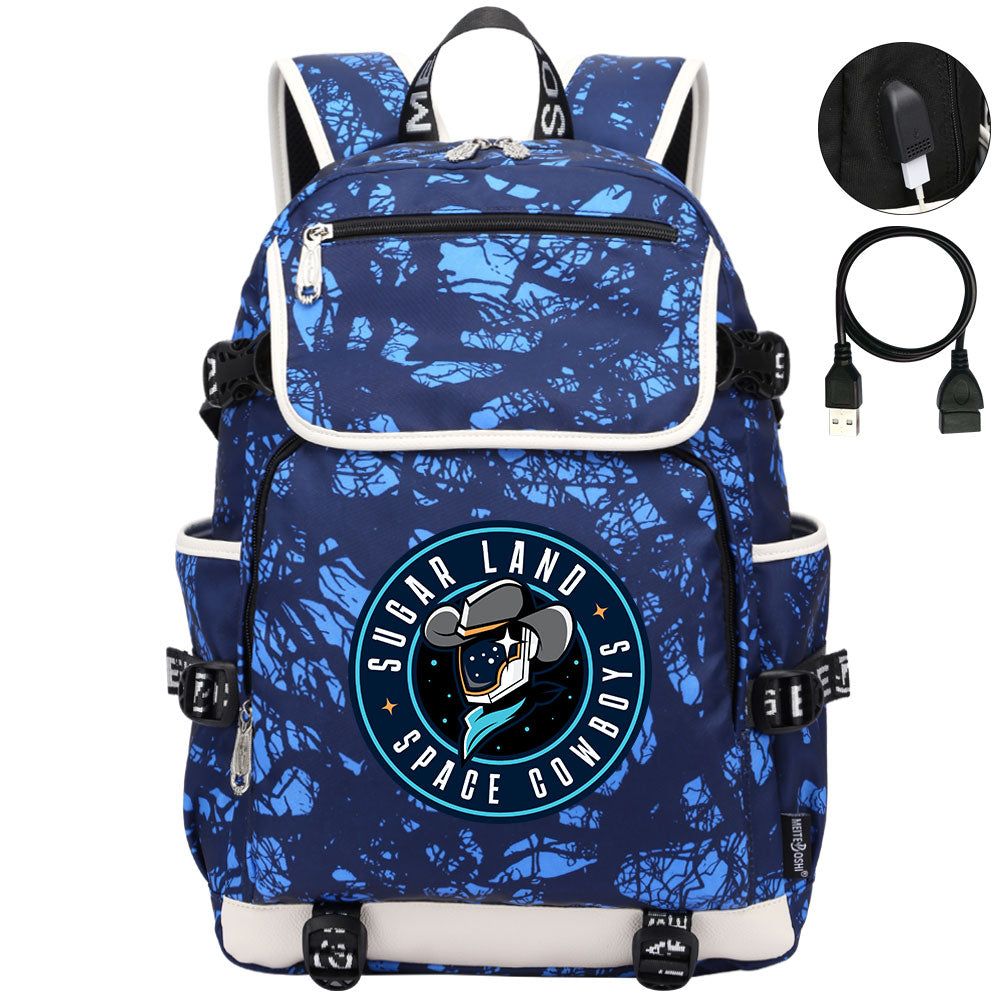 Sugar Land Space Cowboys Backpack School Notebook Travel Bags