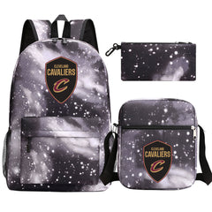 Cleveland Cavaliers Basketball School Backpack Shoulder Bag Pencil Bags 3pcs Set
