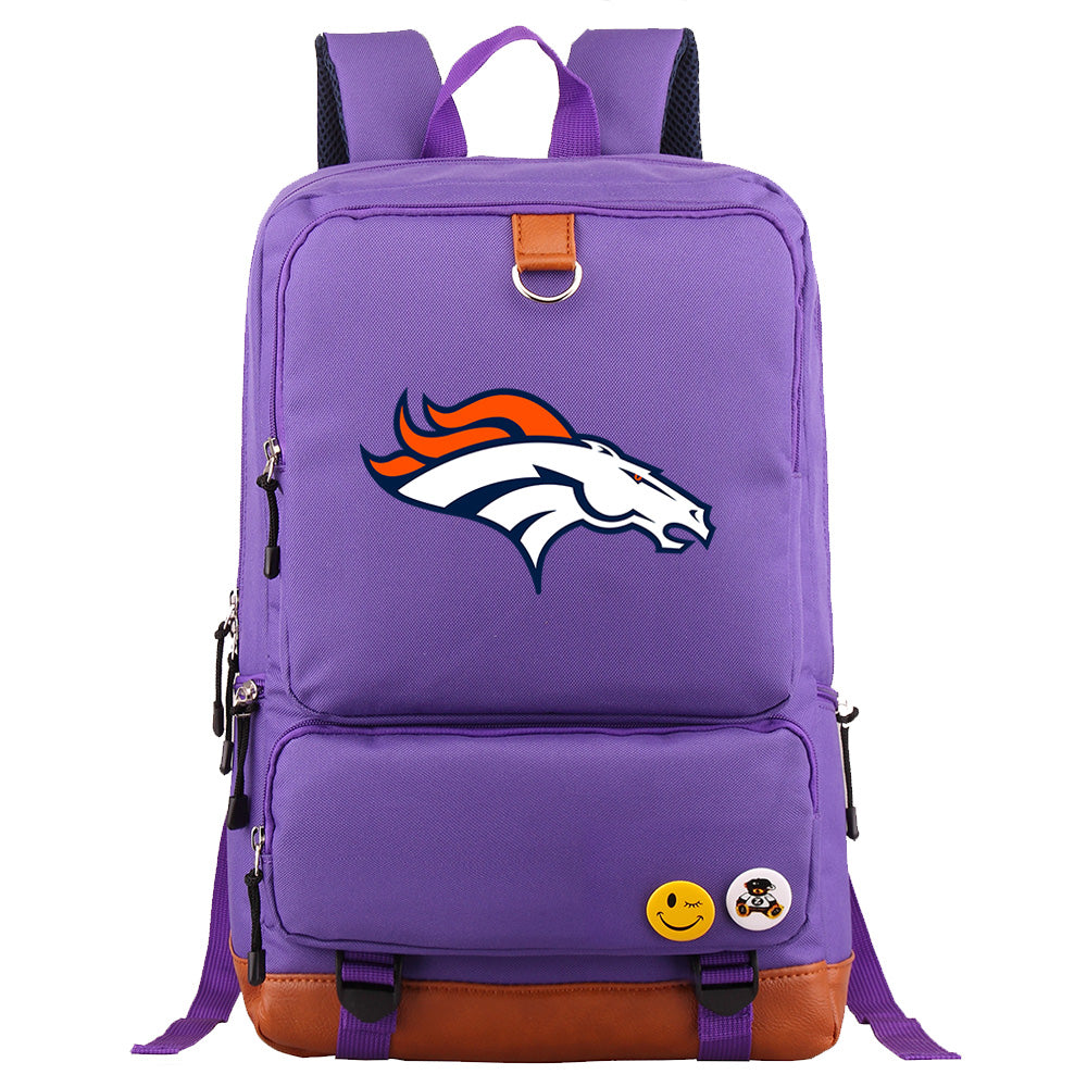 Denver Broncos Football Team Rugby Proof Backpack NoteBook Laptop School Bag