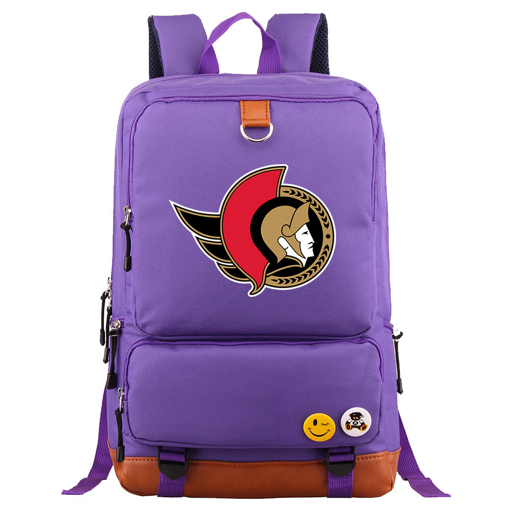 Ottawa Senators Hockey Team Proof Backpack NoteBook Laptop School Bag