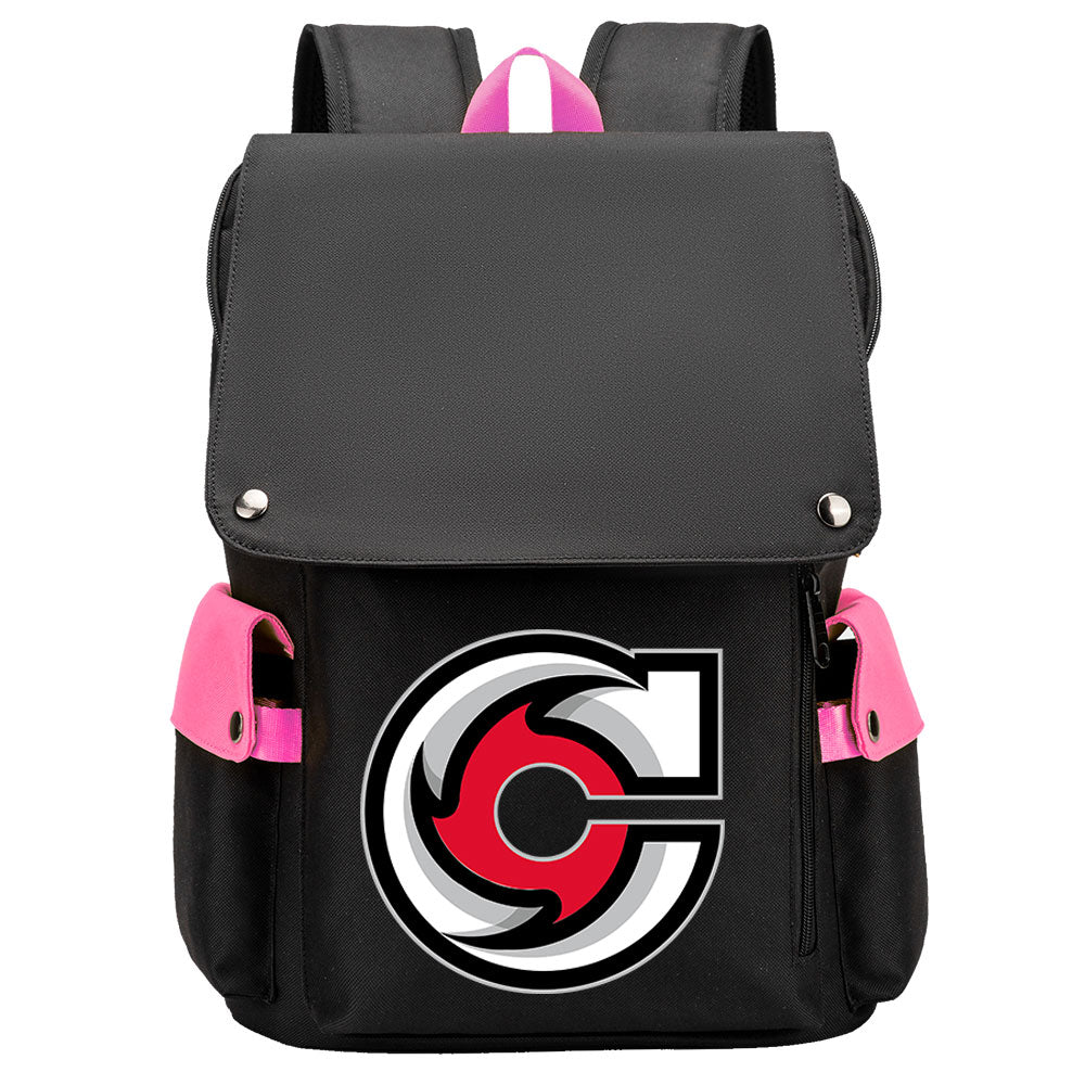 Cincinnati Cyclones Hockey Team School Backpack Oxford Laptop Bag