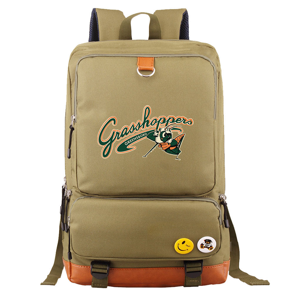 Greensboro Grasshoppers Water Proof Backpack NoteBook Laptop School Bag