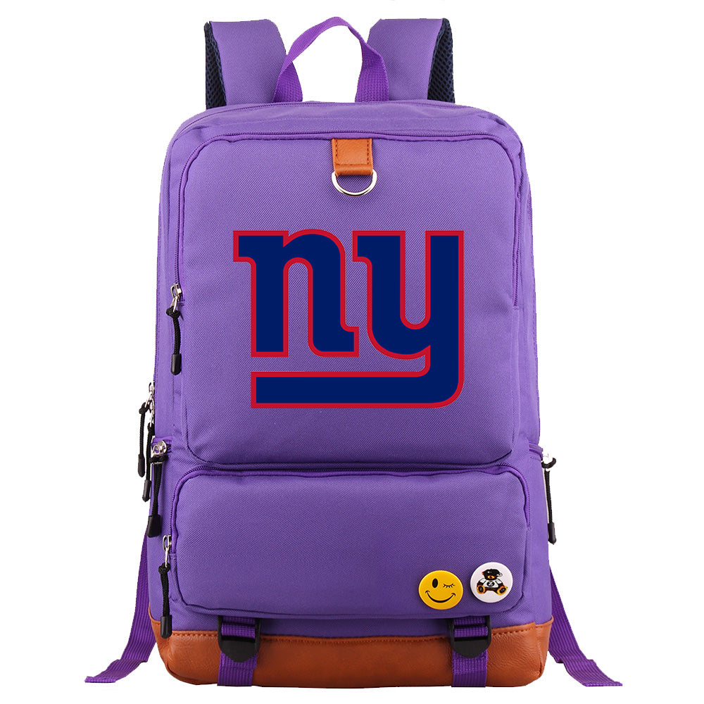 New York Giants Football Team Rugby Proof Backpack NoteBook Laptop School Bag