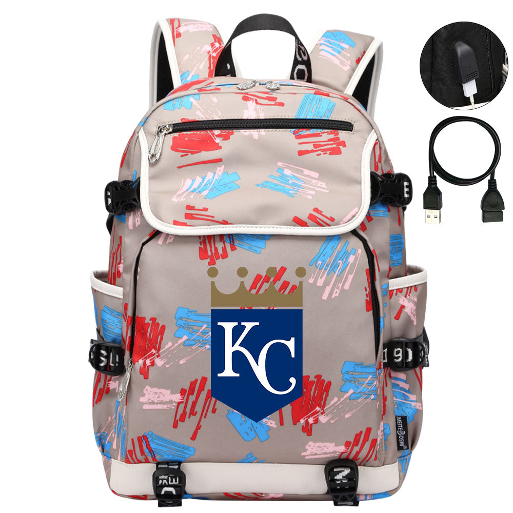 Kansas City Royals Backpack School Notebook Travel Bags