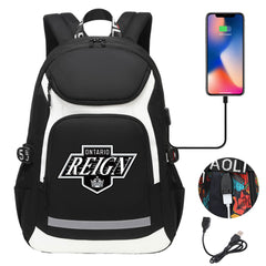 Ontario Reign Backpack School Notebook Travel Bags With USB