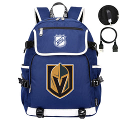 Vegas Golden Knights Hockey League Backpack School Notebook Travel Bag