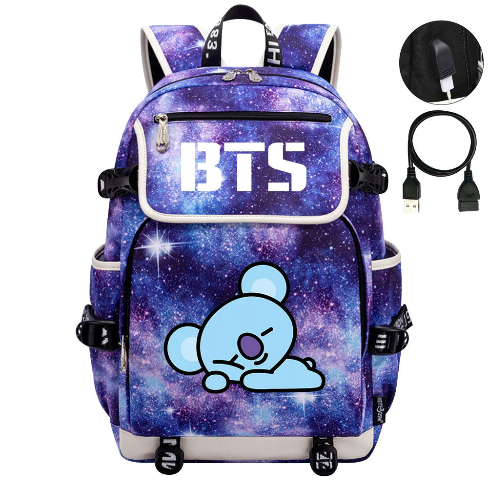 BTS Koya Backpack School Notebook Travel Bags