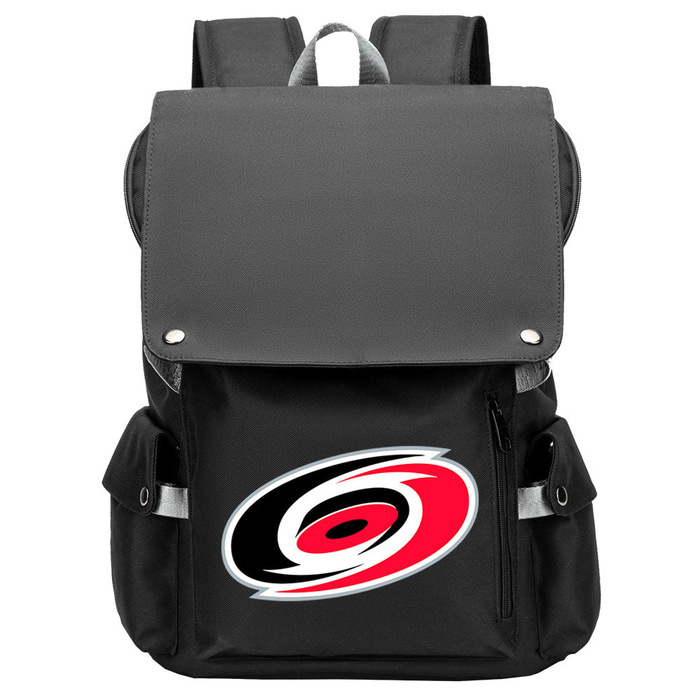 Carolina Hurricanes Hockey Team School Backpack Oxford Laptop Bag