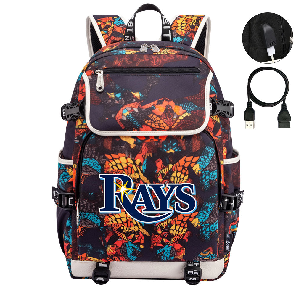 Tampa Bay Rays Backpack School Notebook Travel Bags