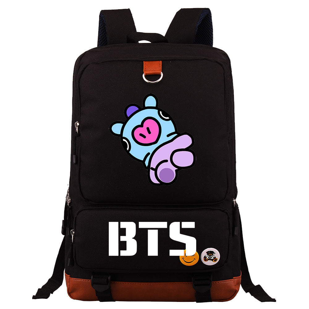 BTS Mang Proof Backpack NoteBook Laptop School Bag