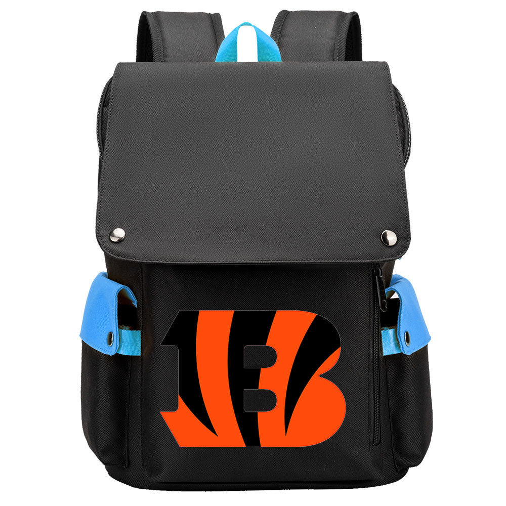 Cincinnati Bengals Football Team Rugby Laptop Backpack Oxford School Bag
