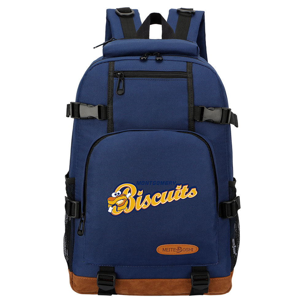 Montgomery Biscuits Waterproof Backpack School Notebook Travel Bag