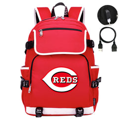 Cincinnati Reds Backpack School Notebook Travel Bags