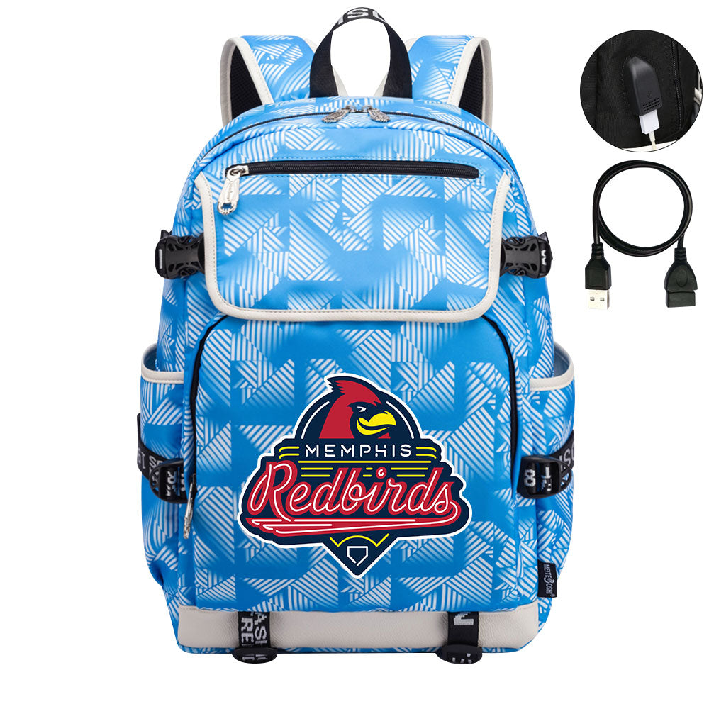 Memphis Redbirds Backpack School Notebook Travel Bags