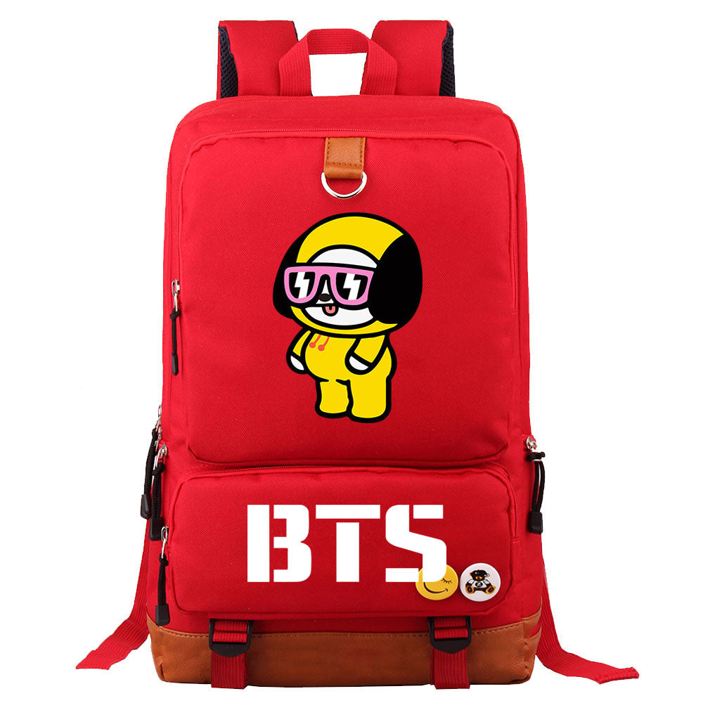 BTS Chimmy Proof Backpack NoteBook Laptop School Bag