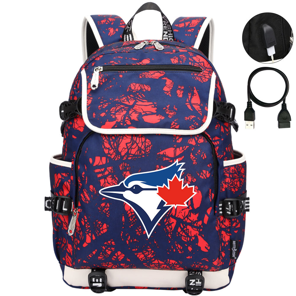 Toronto Blue Jays Backpack School Notebook Travel Bags