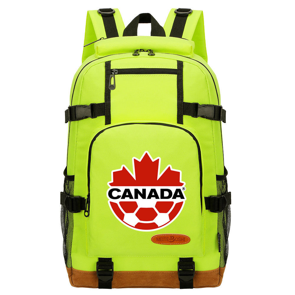 Canada National Football Team Waterproof Backpack School Notebook Travel Bag
